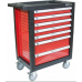 Carro c/ 7 Gavetas Vazio (Vermelho ou Preto)